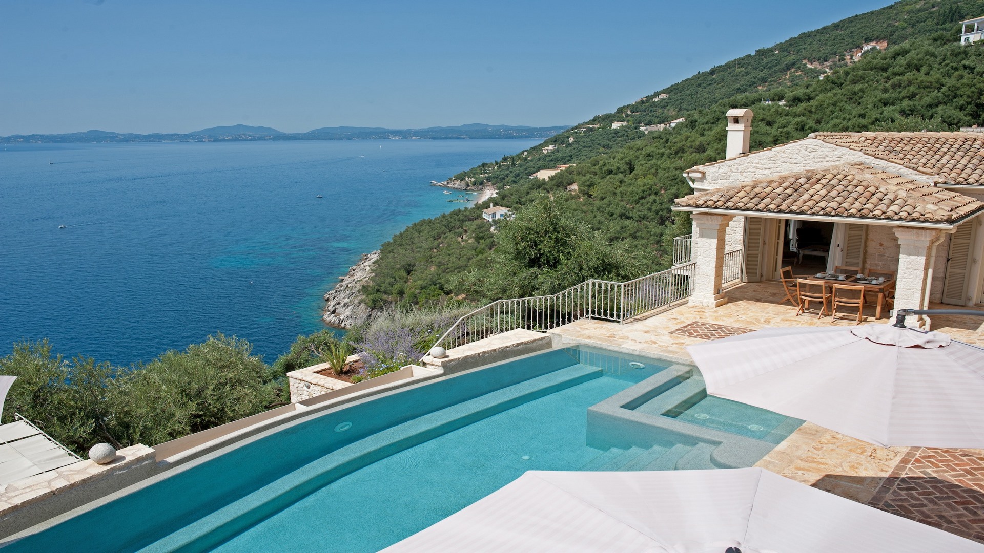 Villa on Corfu island