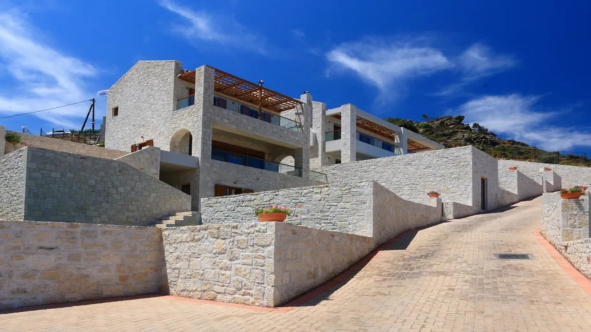Villa on Crete island